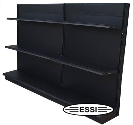 Black Gondola Store Shelving