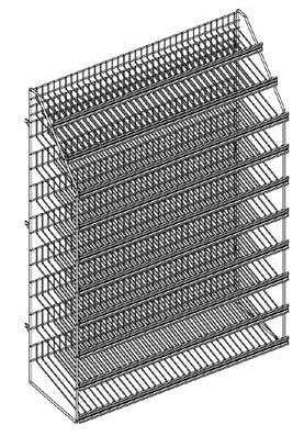 Ten Level Wire Candy Rack