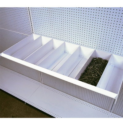 Gondola Nail Bin Shelf